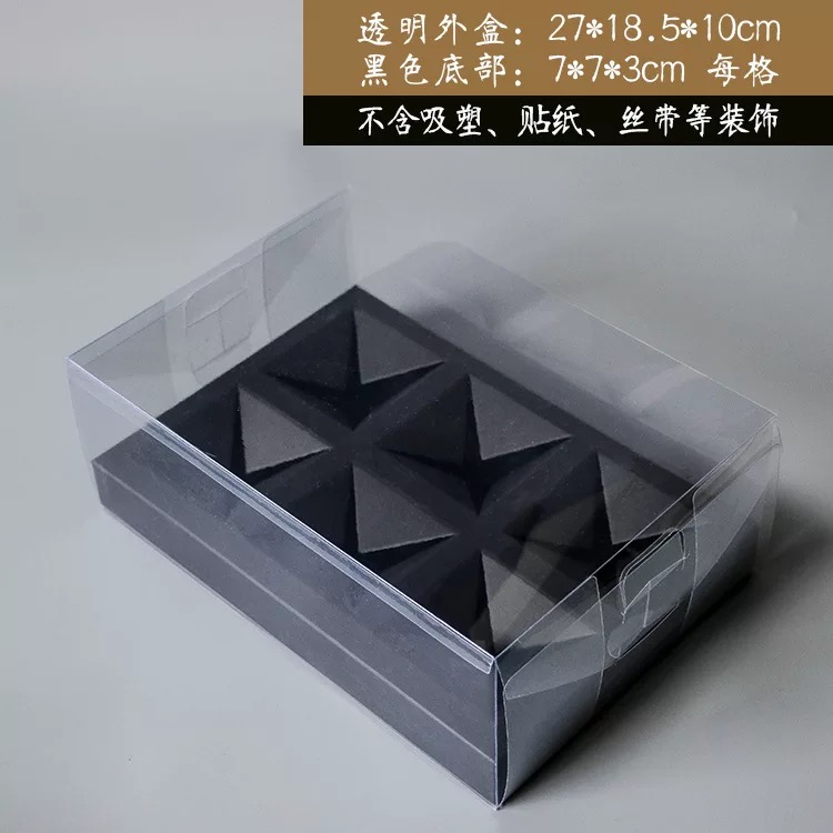 Caja de embalaje de pastel de luna transparente, 4 cápsulas, 6 cápsulas, caja de regalo, bolsa de regalo, caja de embalaje de huevo a medida, piel de hielo, luna