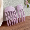 Pink and purple two-piece set (three teeth + six teeth)