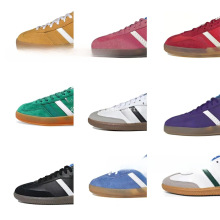 阿迪莆田纯原samba休闲草莓熊阿甘小白鞋红蓝黄棕板鞋批发