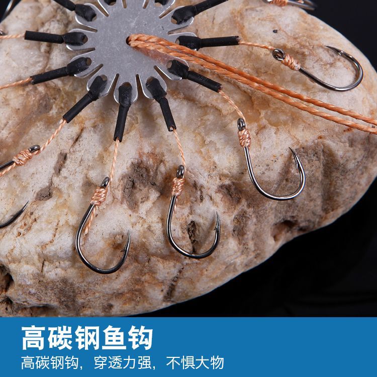 8-12爪管付伊勢尼防纏膠管爆炸鈎豆餅鈎盤鈎漁具翻版鈎漁具批發