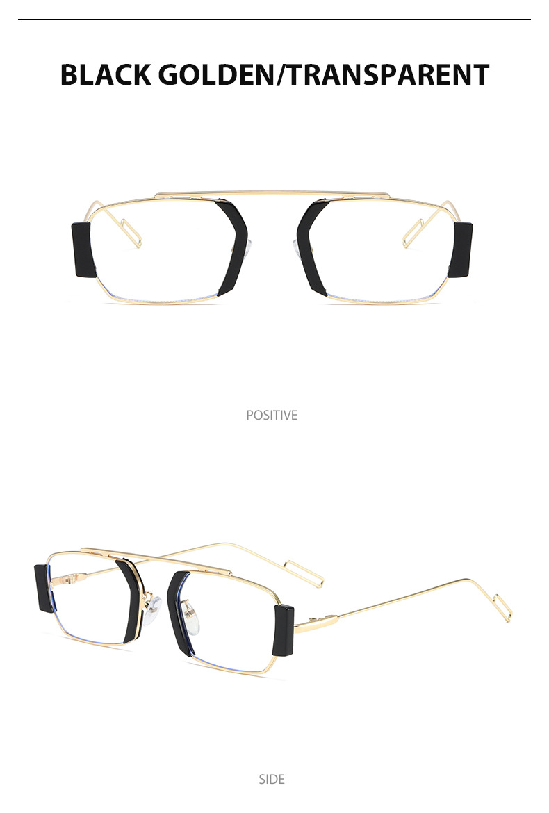 Polygon Sonnenbrille Für Damen Und Herren Steampunk Design_voghion.com