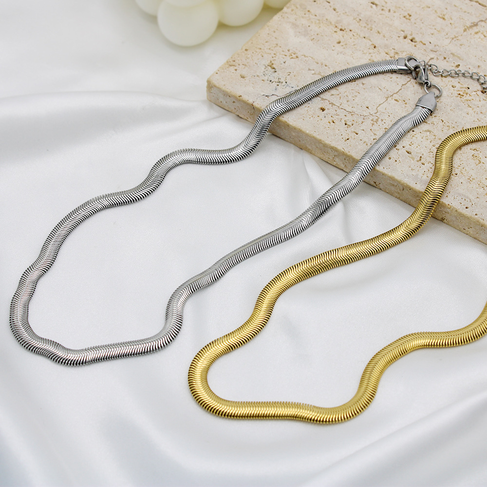 Stainless Steel Material Fashion Geometric Stainless Steel Plating Necklace