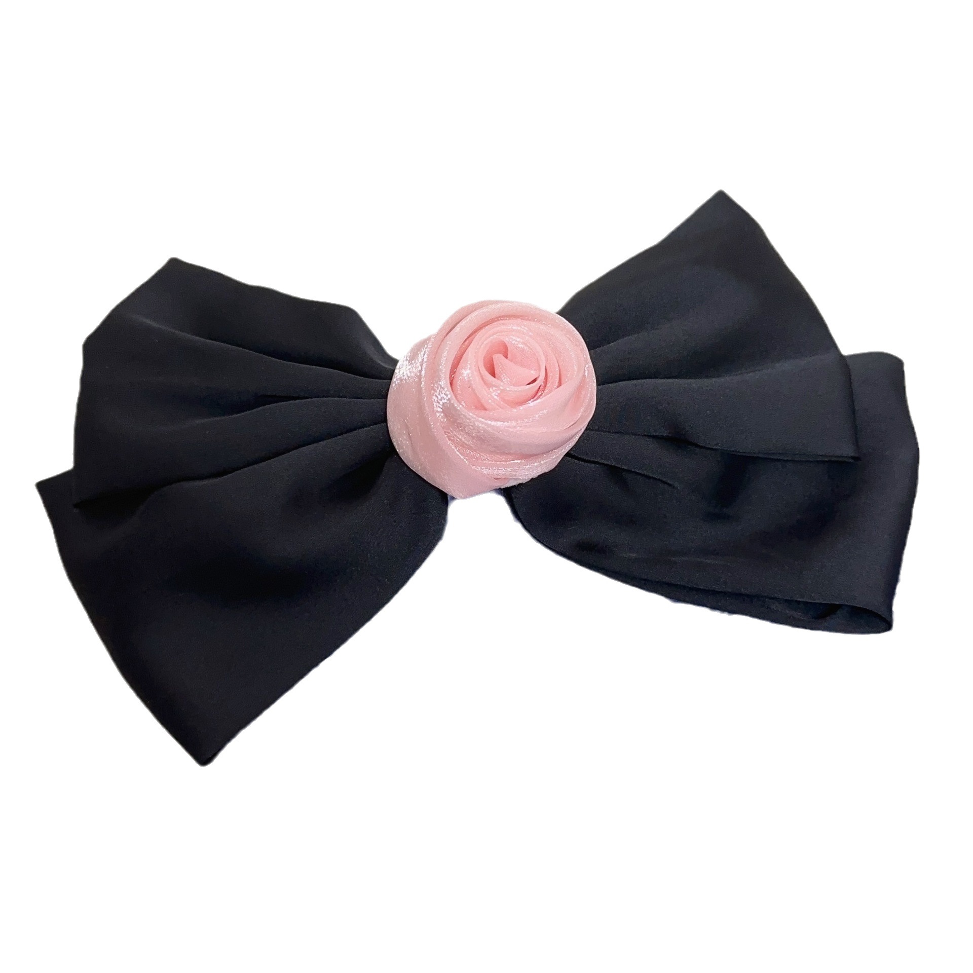 Pince à cheveux en forme de nœud en fleur pour fille, pince à franges de style élégant haut de gamme pour femme, design polyvalent, pince latérale_voghion.com