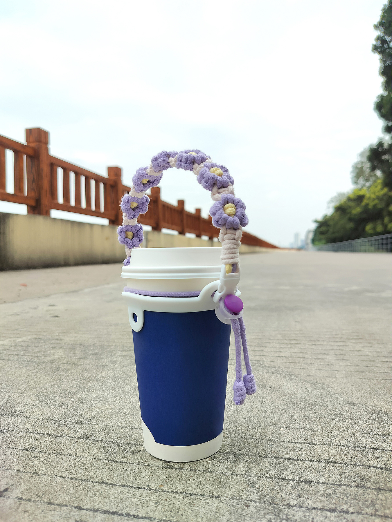 43g Weight Water Cup Belt Kitchen and drinking utensils 1 Piece Quantity Daily Occasion String Material Flower Pattern Casual Style Casual Flower String Water Cup Belt 1 Piece 11
