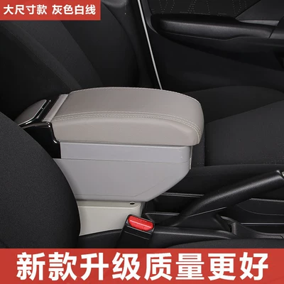 factory-specific central armrest box, original – Armrest box - large-size-model-gray-new-model-with-thickened-design-retractable-feature-6-usb-charging-ports-cup-holder-double-layer-storage