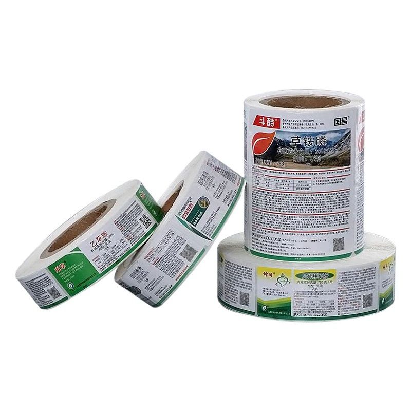 Фабрика запечатывания стикер Клей стикер изготовленный на заказ Логос печатание цвета стикер рулона