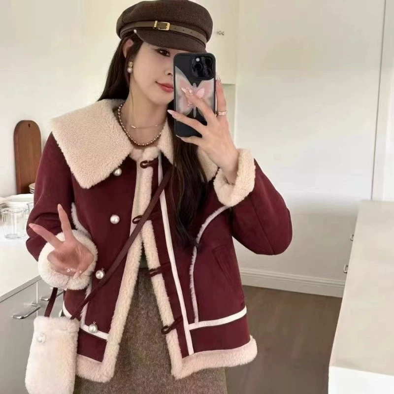 Demi-season jacket, Korean style, oversize, increased thickness
