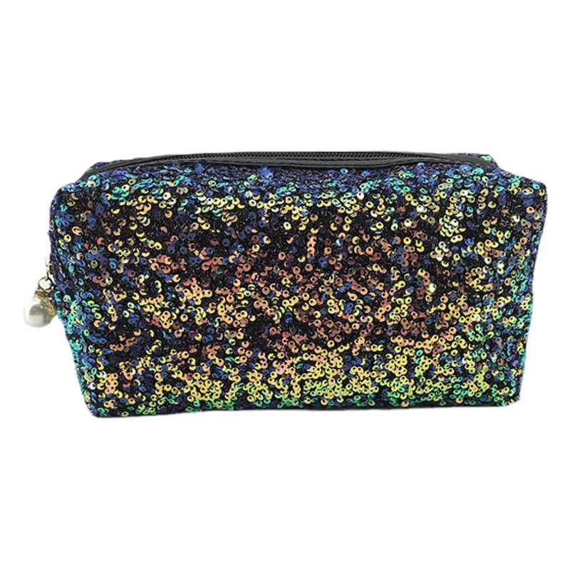 Transfronterizo de lentejuelas bordadas de gran capacidad ins estilo cosmético bolsa de alta apariencia estrella misma bolsa de almacenamiento portátil al por mayor en stock