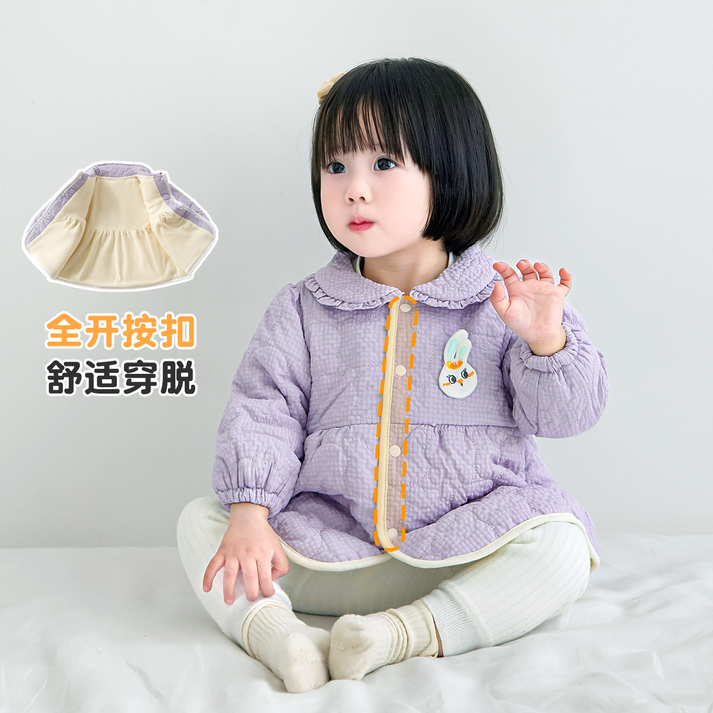 Chaqueta de algodón infantil primavera, otoño, invierno, abrigo de algodón caliente, chaqueta de invierno para niñas de un año, chaqueta de algodón para niñas