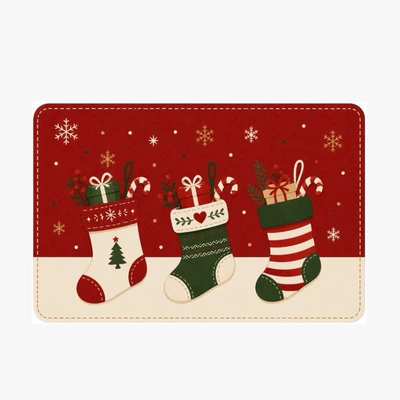 Avtomobil döşəmə paspasları Santa Claus floor mat with Christmas