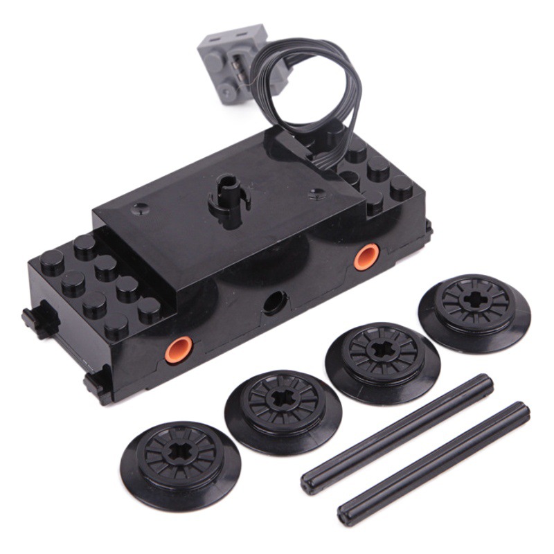 Transfronterizo AliExpress MOC piezas modificadas paquete Serie de la ciudad eléctrica de control remoto tren de carga de tren ensamblar bloques de construcción