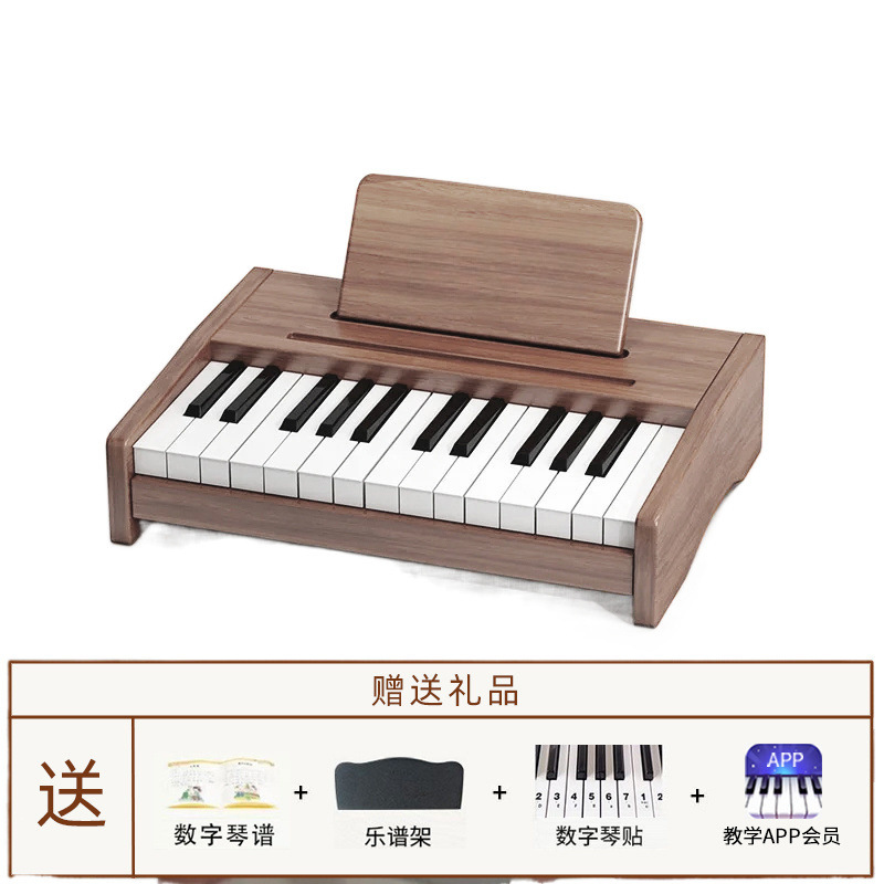 어린 소년 소녀  의 생일 선물 어린이 나무 피아노 초보자 전자 피아노