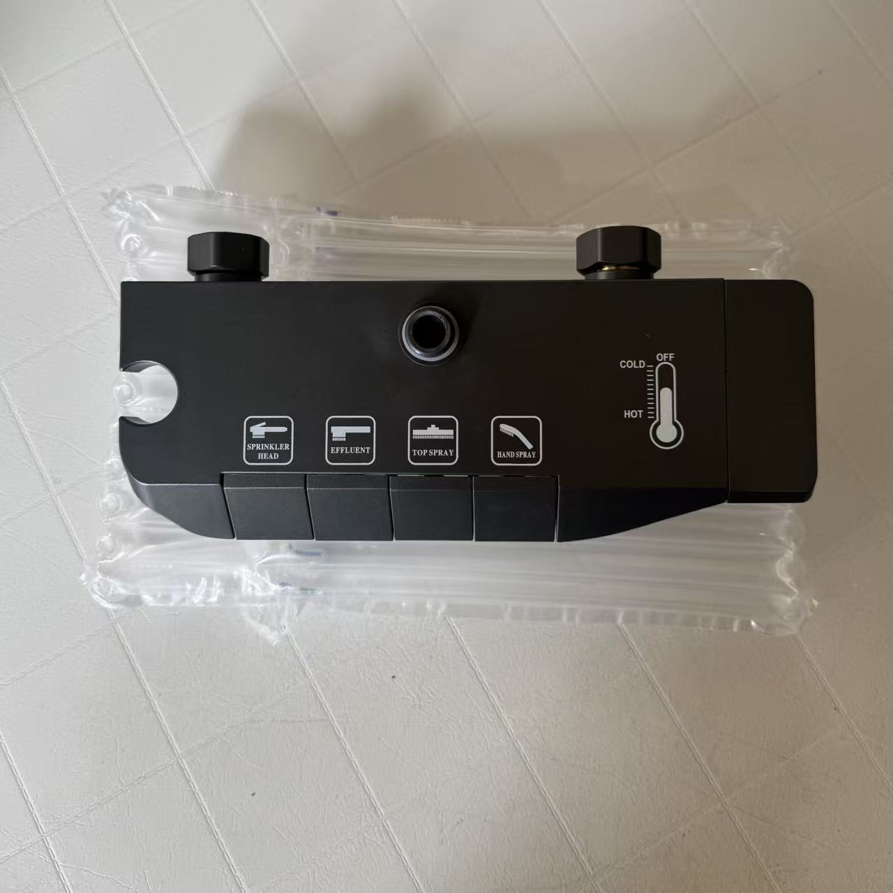 Accesorios de ducha de baño doméstica cuerpo principal pistola de llave gris cuerpo de válvula de pulsador mezclador universal