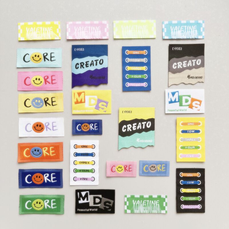 New Clothing Accessories Weaving Marks Series Smiley DIY Clothing Decorative Decals Sewing Accessories Hair Accessories Labels Cloth Marks