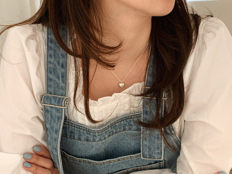 1g Weight Copper, Zircon Pendant Material Artificial Diamond Inlay Material Pendant Necklace Classification 201 Stainless Steel Chain Material 1 Piece Quantity Daily Occasion Titanium Steel, Copper Material Heart Shape Pattern Women's Gender Plating, Inlay Design Sweet Style Titanium Steel Copper Sweet Plating Inlay Heart Shape Artificial Diamond Pendant Necklace 4