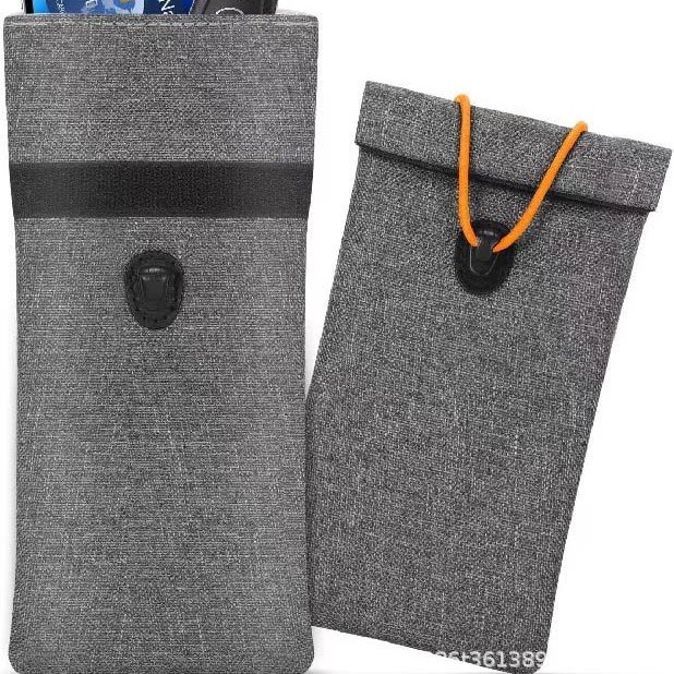 Signal Faraday Bag Roll-Type Drawstring Signal Blocking Bag Car Key Anti-Theft Bag Rfid Credit Card Anti-Scan Bag