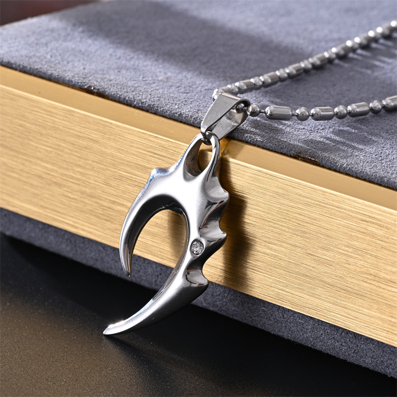17g Weight Lobster Trigger Clasp Closure Clasp Closure Type 304 Stainless Steel Pendant Material Pendant Necklace Classification 304 Stainless Steel Chain Material box chain Chain Type 1 Piece Quantity Casual, Street Occasion 304 Stainless Steel Material Axe, Anchor, Snake, Fish Tail Pattern All Seasons Season Men's Gender Plating Design Hip-Hop, Vintage Style, Streetwear Style Hip-Hop Vintage Style Streetwear Axe Anchor Snake 304 Stainless Steel Plating Men's Pendant Necklace Men Pendant Necklaces 3