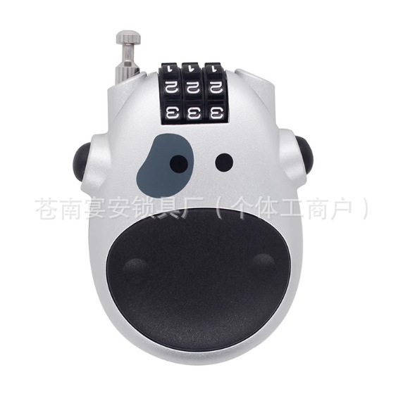 Steel Wire Lock Password Lock Padlock Outdoor Helmet Lock Suitcase Rope Lock Household Waterproof and Rust-Proof Bicycle Lock
