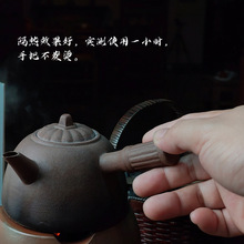 愫古炉 手工红泥副榜炉围炉煮茶小风炉家用煮茶炉子茶室烧水炭炉