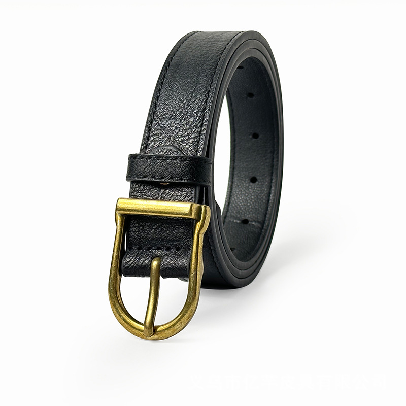 Nuevo ins estilo retro cinturón de las mujeres al por mayor simple todo partido pantalones cinturón moda estilo coreano pantalones decorativos cinturón