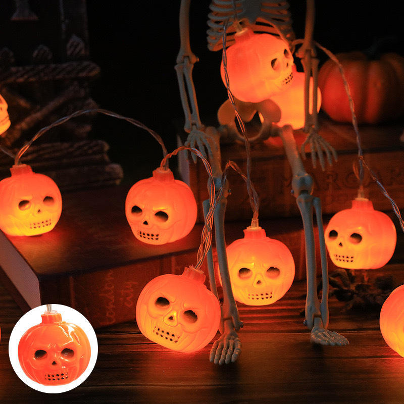 人気LEDクロスボーダーアマゾンハロウィンデコレーションパンプキンゴーストライトストリング装飾飾り付け吊り下げ飾りハロウィンデコレーション|undefined