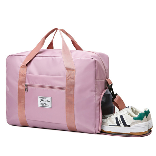 Travel storage bag, large capacity maternity bag, gym bag, hand-carried or shoulder-carry luggage bag, yoga bag, trolley bag wholesale