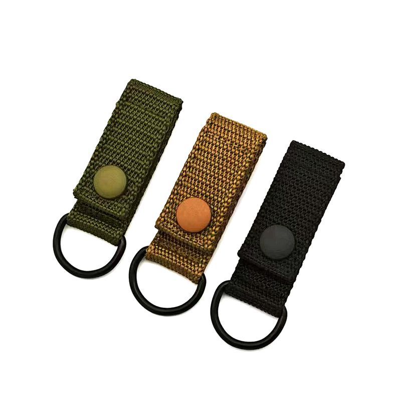 Tactical Belt Connecting Buckle Pendant Nylon Webbing Hanging Buckle Anti-lost Connecting Buckle Multi-functional Key Chain