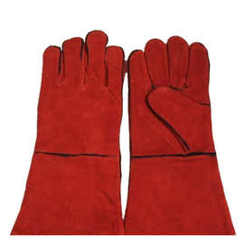 批发长电焊手套全牛皮焊工加里劳保烧焊耐高温隔热高温防护弧焊