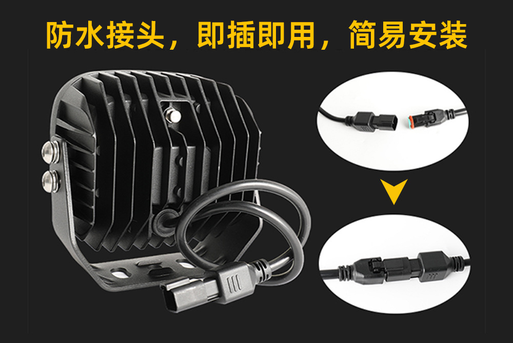Laser Spotlight Super Bright 5-Inch 50W Laser Spotlight Super Long Range Car Off-Road Laser Light Super Long Range