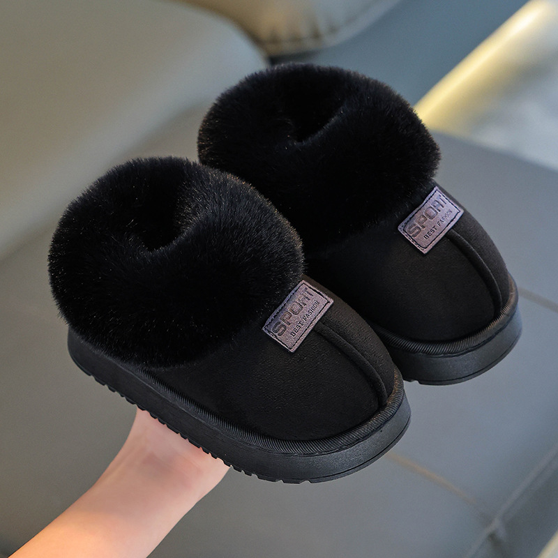 Botas de nieve para niños en invierno nuevas botas antideslizantes para niños y niñas, zapatos de algodón para padres y niños.