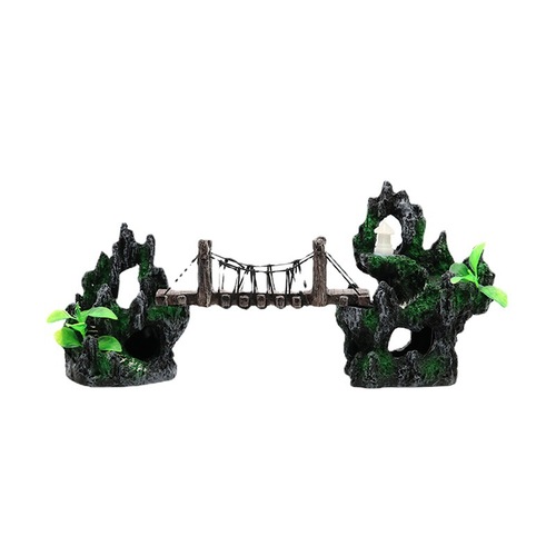 Manufacturer supplies fish tank landscaping decorative bridge aquarium equipment accessories resin bridge split landscaping rockery retro suspension bridge