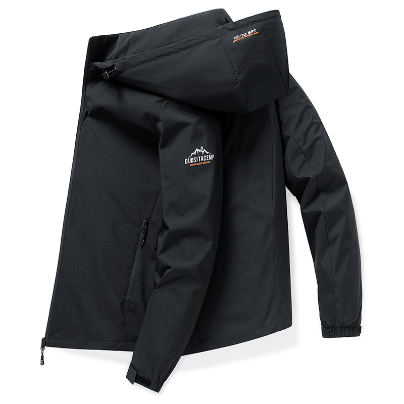 2024 primavera y otoño chaqueta de los hombres al aire libre chaqueta a prueba de viento chaqueta casual delgada más tamaño chaqueta de fábrica al por mayor