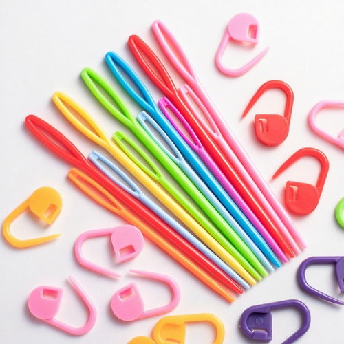 Colorful plastic small fastener weaving aid small anti-unlocking small fastener box packaging handmade