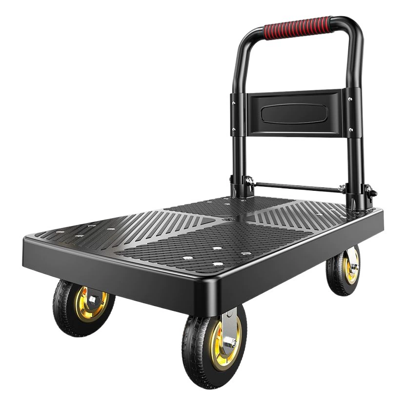 Логистическая тележка, экспресс-доставка, многофункциональный прицеп, малая тележка для перевозки грузов, трансграничная, бесшумная, портативная, складная платформенная тележка