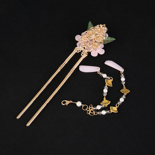  Ancient Costume Hanfu Hairpin Headwear Ancient Style Women's Hair Accessories Hairpin Super Immortal Step Shaking Tassel Ethnic Style Updo Hair Accessories