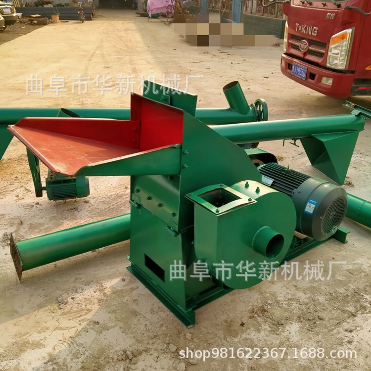 湖南干湿稻草饲料粉碎机 移动式五谷杂粮打粉机 锤片式秸秆粉碎机