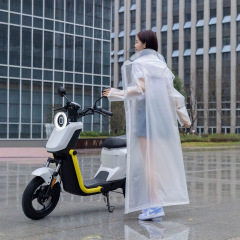 300g EVA製 大人用レインコート つば付き 男女兼用 ワンピース型 ハイキング用 ロゴ印刷可能 アウトドア専用 ワンピース型
