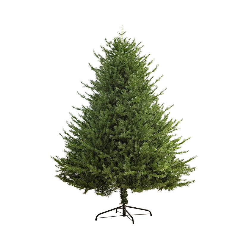 Hoja de PE puro lujoso cifrado luminoso árbol de Navidad conjunto de decoración de sala de estar casera decoración de gran tamaño decoración de piso