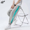 Side zipper Hit color Embroidery Easy Casual pants man Ninth pants Sports pants Feet Guochao Simplicity Men's trousers