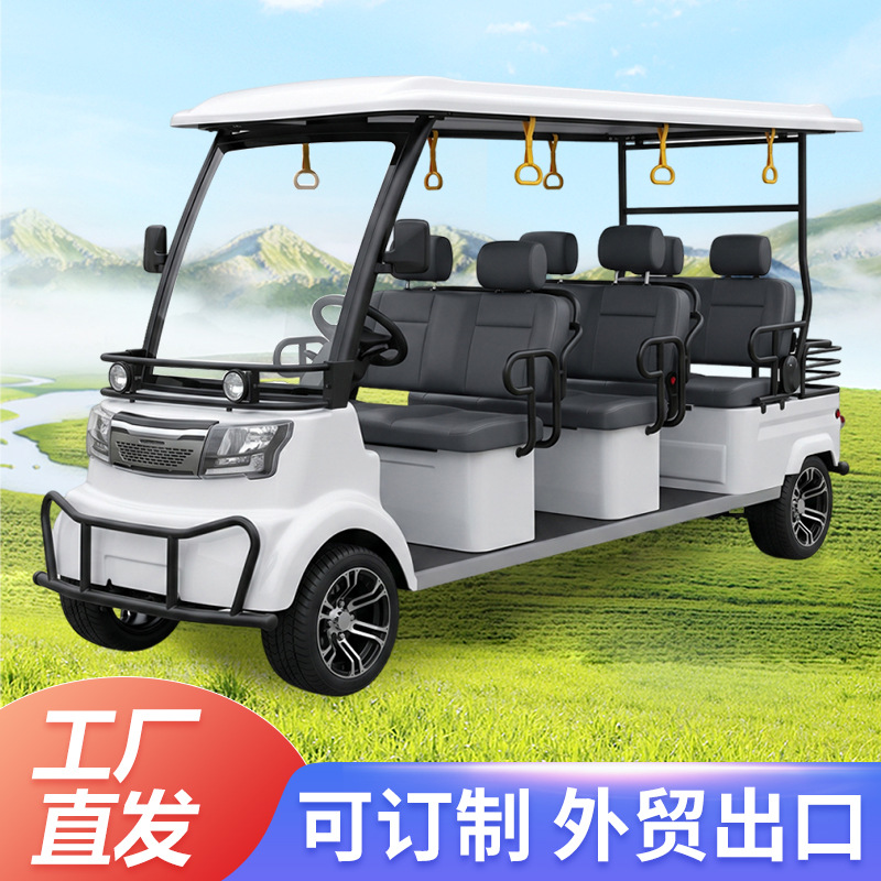 Carritos de golf, vehículos eléctricos de movilidad para zonas turísticas, exportables para comercio exterior, y vehículos de cuatro ruedas para recepciones de hoteles. image 4