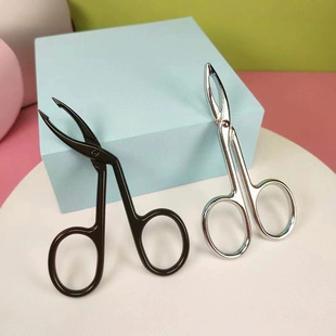 Stainless Steel Eyebrow Clamp Elbow Straight Eyebrow Clamp Hair Pulling Tweezers Eyebrow Clamp Hair Pulling Beard Trim Miscellaneous Hair Trim Tweezers