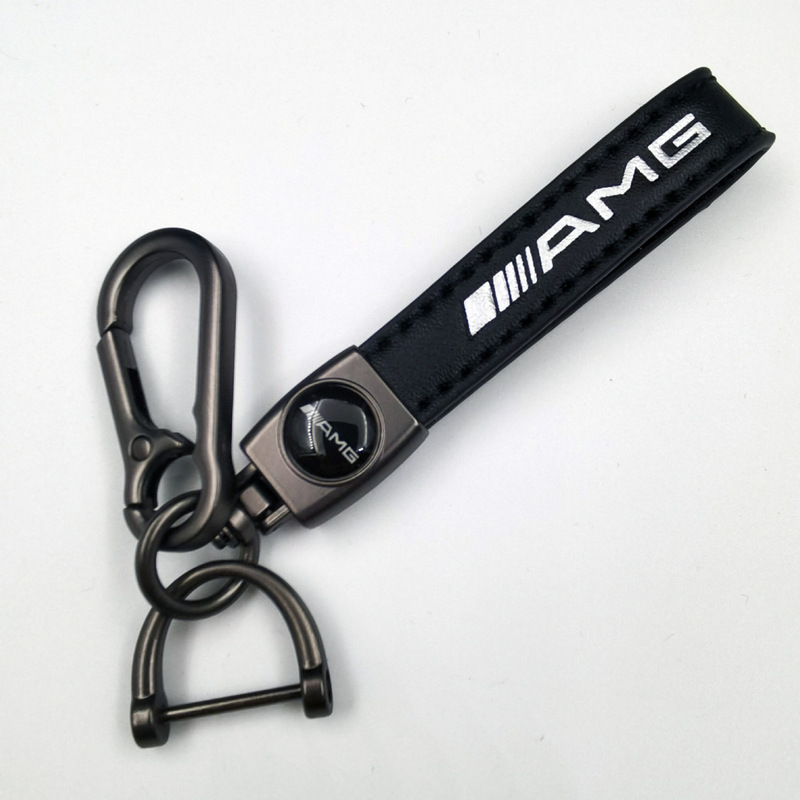 Cross-border in-stock lambskin car keychain pendant with car logo, motorcycle high-end universal keychain Cross-border in-stock lambskin car keychain pendant with car logo, motorcycle high-end universal keychain