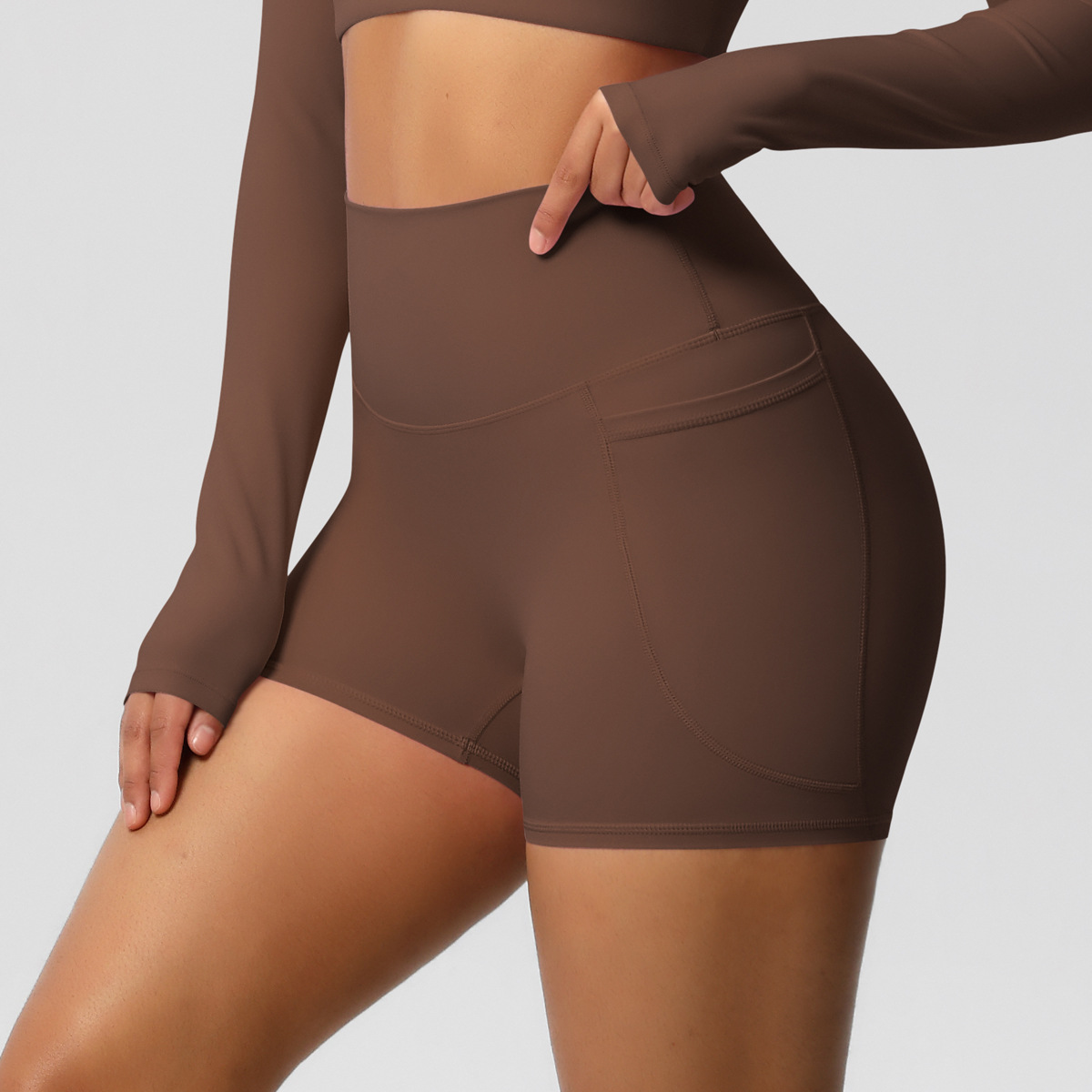 Classic Style Sport Style Solid Color Nylon Spandex Active Bottoms Leggings Sweatpants display picture 4