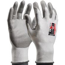 N10655轻薄透气PU涂层3级防割手套耐磨防滑机加工冲压灵活