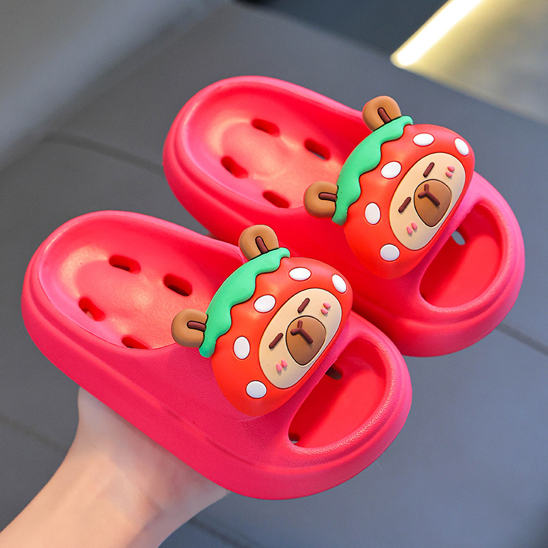 Zapatillas de verano para niños con fugas antideslizantes para pisar la sensación de mierda para niños y niñas baño para padres y niños zapatillas de playa para niños