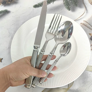 欧式加厚11MM 304不锈钢刀叉勺欧美风西餐厚重牛扒刀不锈钢餐具