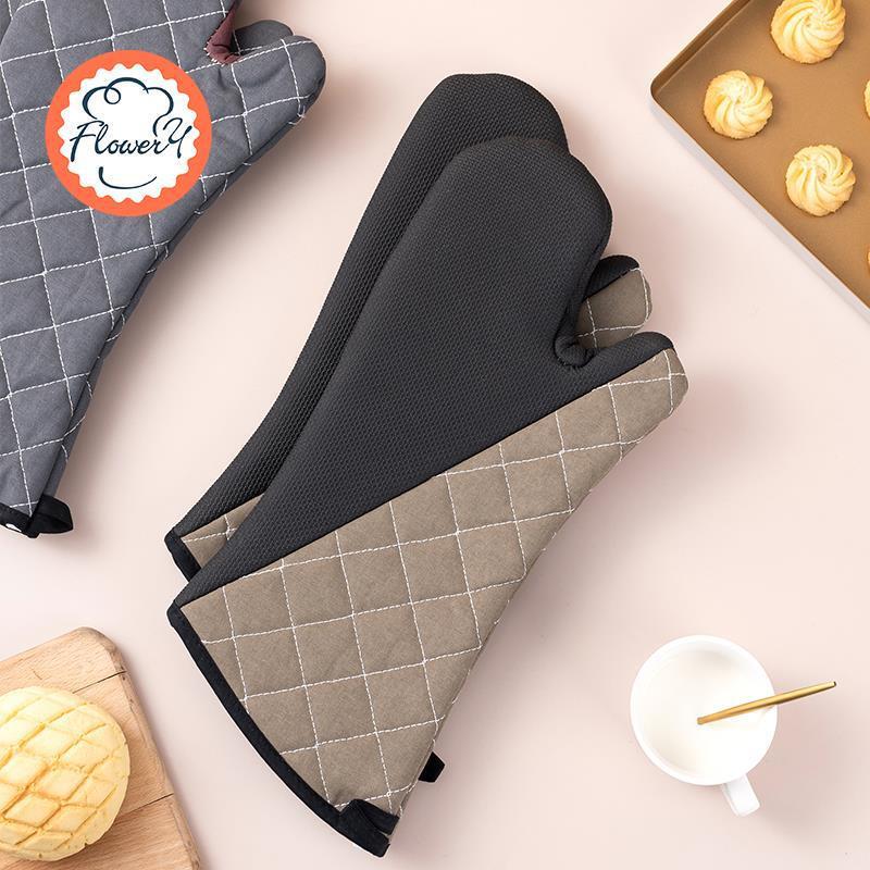 Wind and Sunlight High Temperature Gloves Heat Insulation Lengthening Baking Tools Two Pack Anti-scalding Oven Special Household Commercial Wind and Sunlight High Temperature Gloves Heat Insulation Lengthening Baking Tools Two Pack Anti-scalding Oven Special Household Commercial