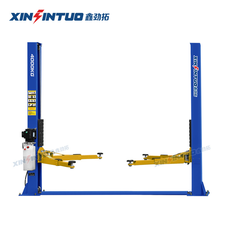 Jintuo exporta elevador de doble columna para automóviles, fábrica de elevadores de dos columnas, venta directa y mantenimiento, taller de reparación de 4000kg eléctrico