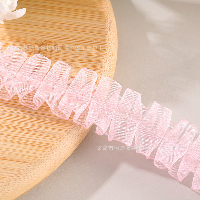 라이트 핑크 얇은 가장자리 2.5cm (40m / 스트립)