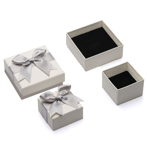 Bvlgari jewelry packaging box, bow cover, ring, necklace, bracelet, dust-proof storage, gift handbag